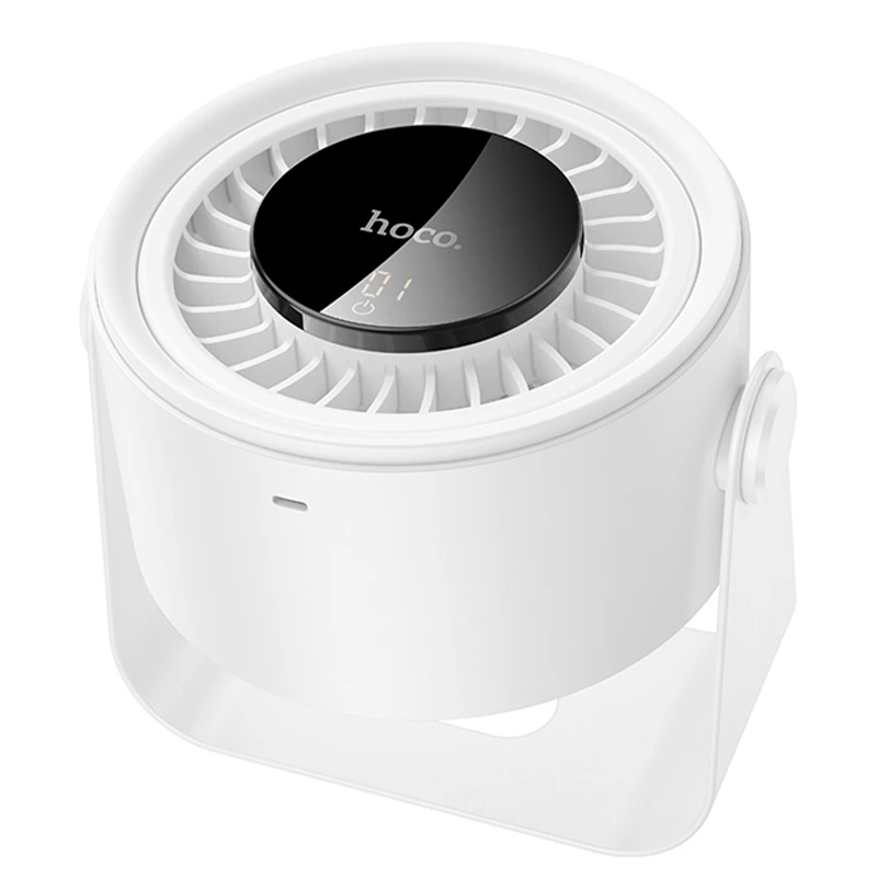 Настольный вентилятор Hoco HX66 desktop circulating fan 3000 mAh, White 3, купить оптом с доставкой