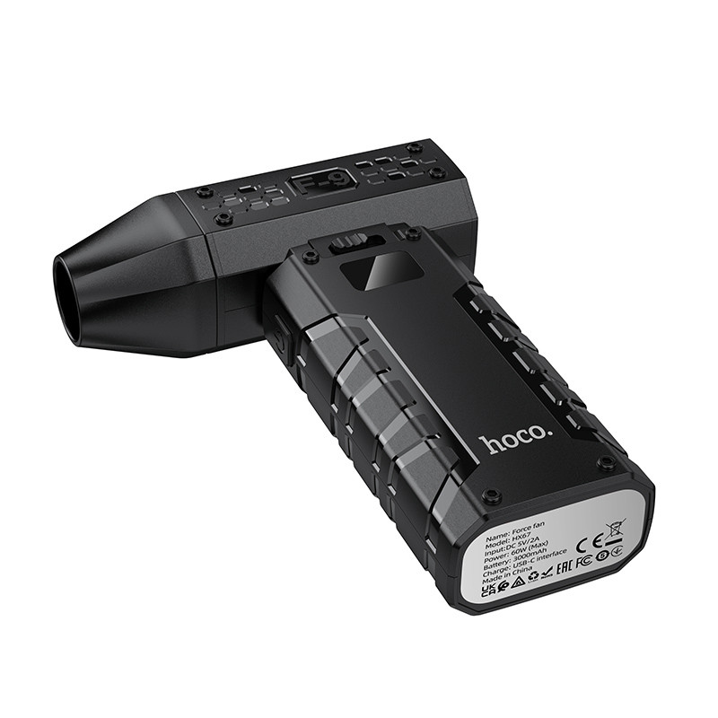 Портативный турбовентилятор Hoco HX67 Force fan на картинке №7