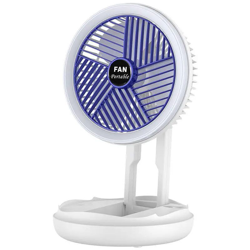Настільний складний вентилятор Folding Fan 2in1 with Night Light на малюнкі №1