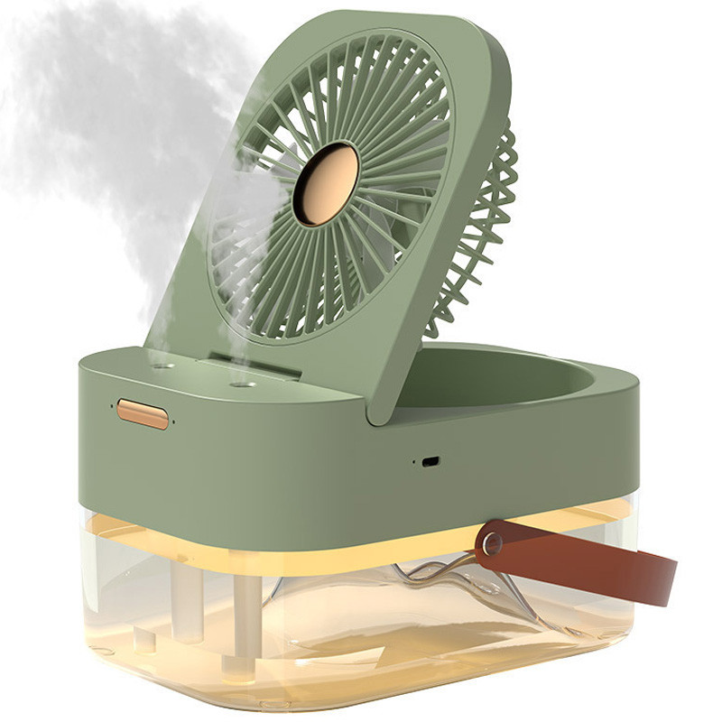 Настільний вентилятор Q7 з водяним охолодженням 3600 mAh на малюнкі №1