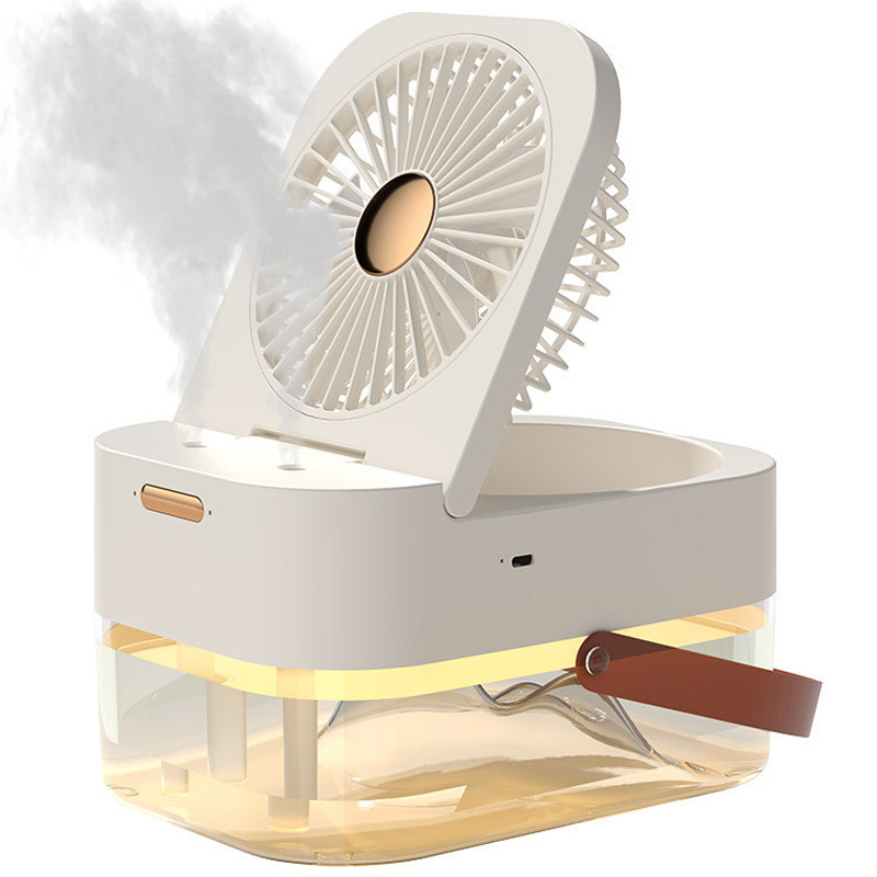 Настільний вентилятор Q7 з водяним охолодженням 3600 mAh на малюнкі №1