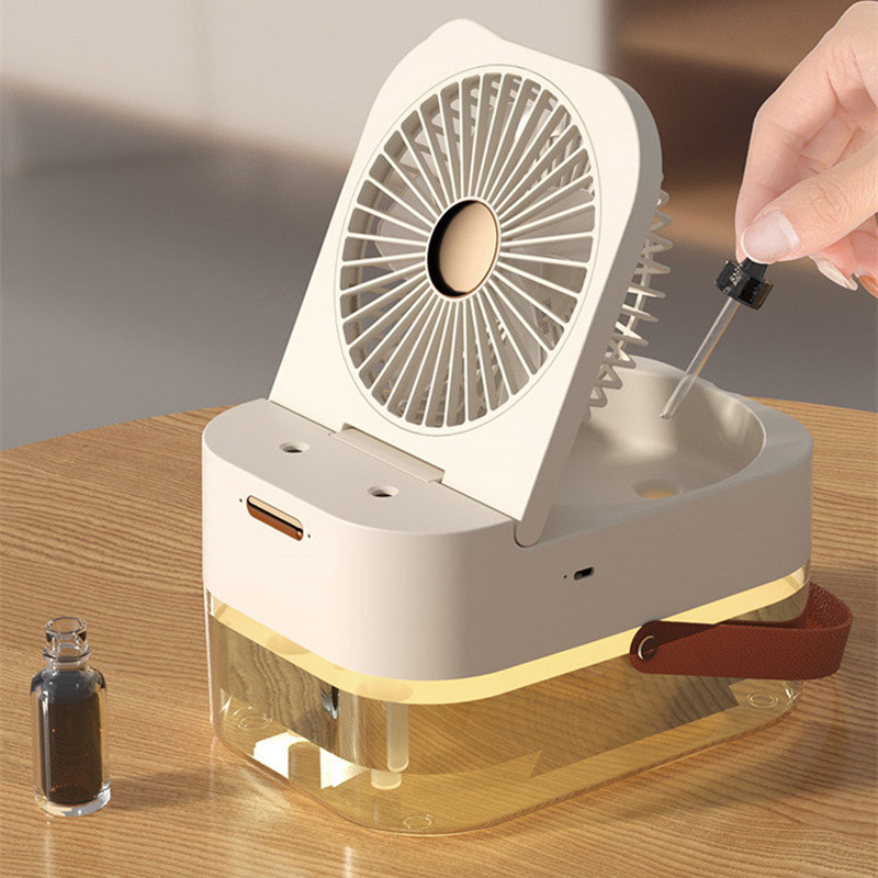 Настільний вентилятор Q7 з водяним охолодженням 3600 mAh на малюнкі №2