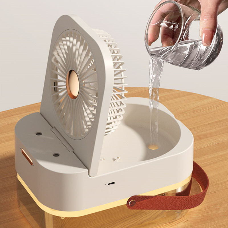 Настільний вентилятор Q7 з водяним охолодженням 3600 mAh на малюнкі №3