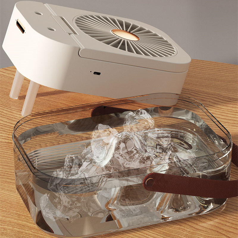 Настільний вентилятор Q7 з водяним охолодженням 3600 mAh на малюнкі №4