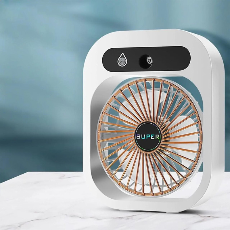Настільний вентилятор Q8 з водяним охолодженням 1200 mAh на малюнкі №4