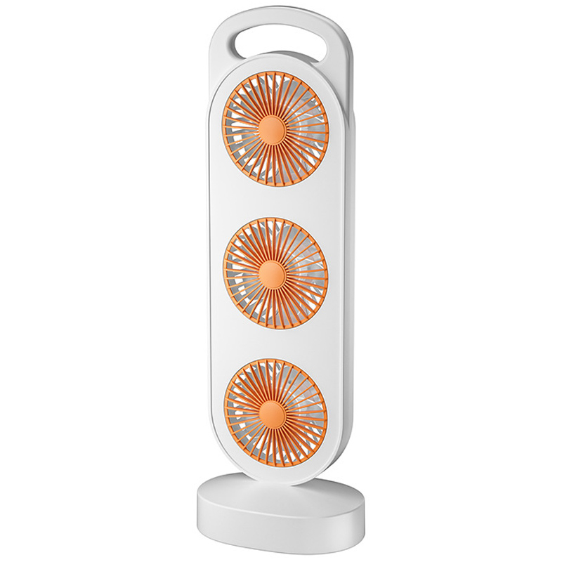 Настольный вентилятор Three Head Fan 1200 mAh на картинке №1