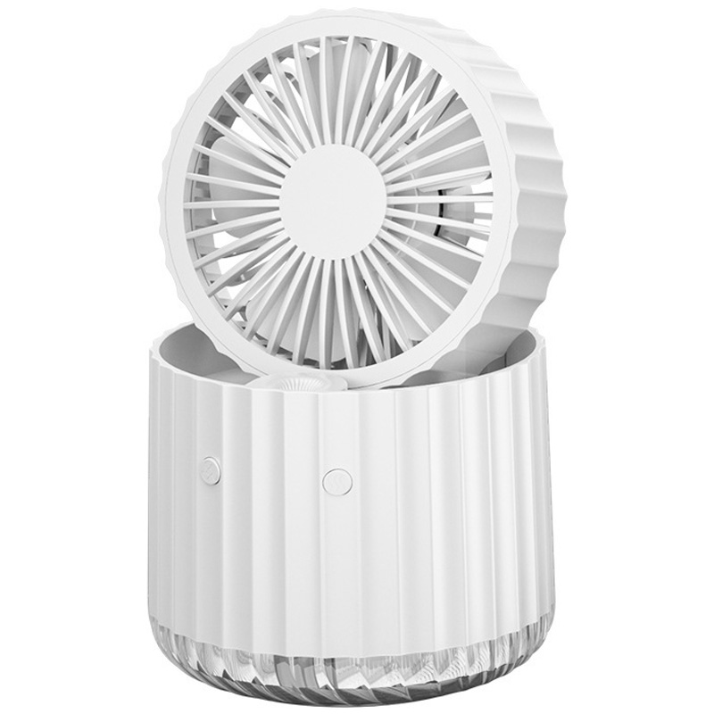 Уценка Настольный вентилятор Rapid Cooling 3in1 с водяным охлаждением и подсветкой 1200 mAh, Мятая упаковка / White, купить оптом с доставкой