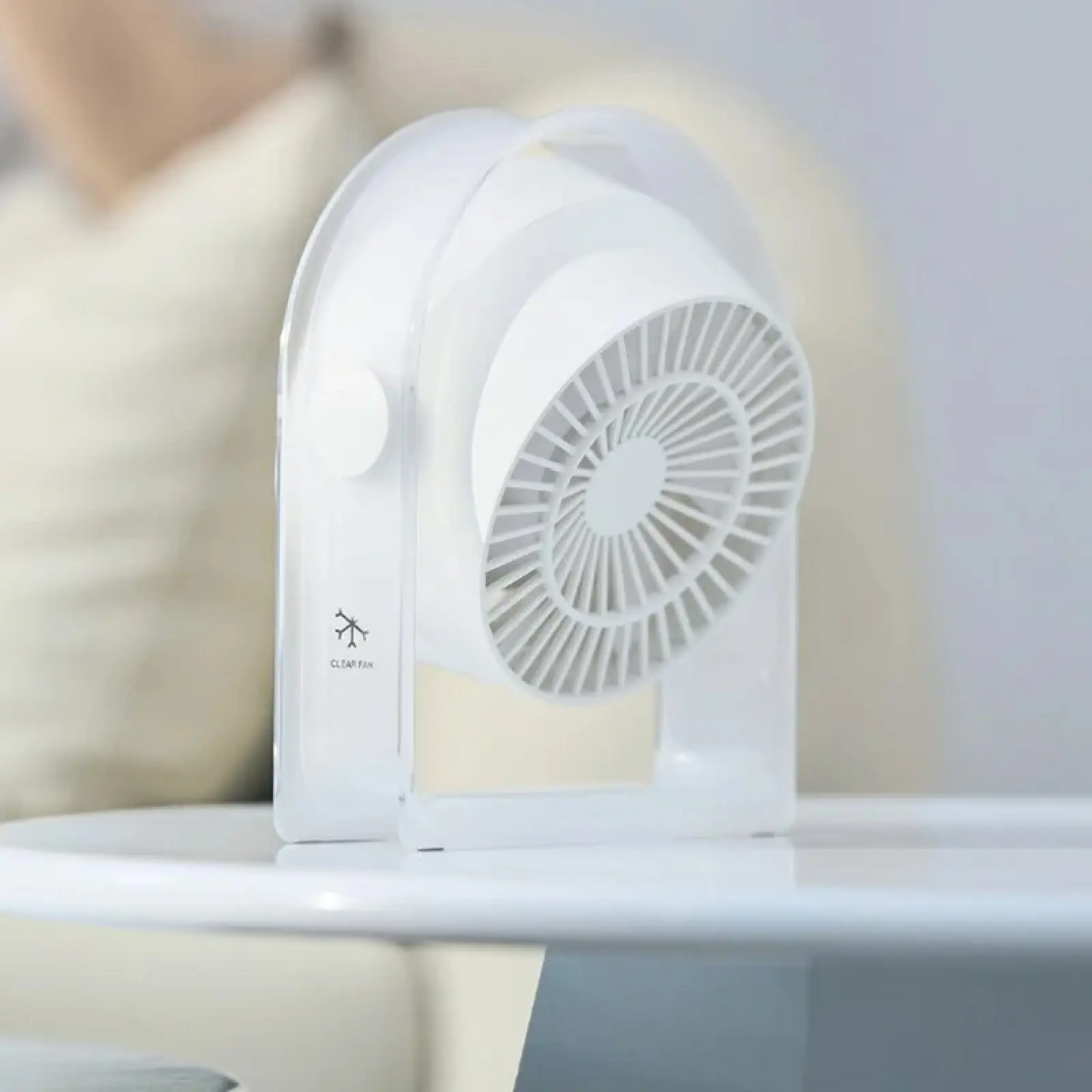 Уценка Портативный вентилятор WIWU WI-FS07 Snow desktop fan, Вскрытая упаковка / White 1, купить оптом с доставкой