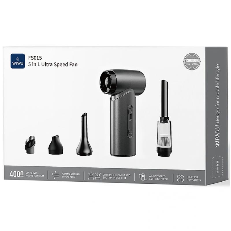 Портативный турбовентилятор WIWU Wi-FS015 Hurricane 4000 mAh на картинке №5