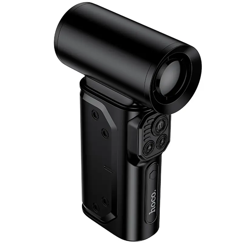 Портативный турбовентилятор Hoco HX68 Flujo fan, Black 2, купить оптом с доставкой