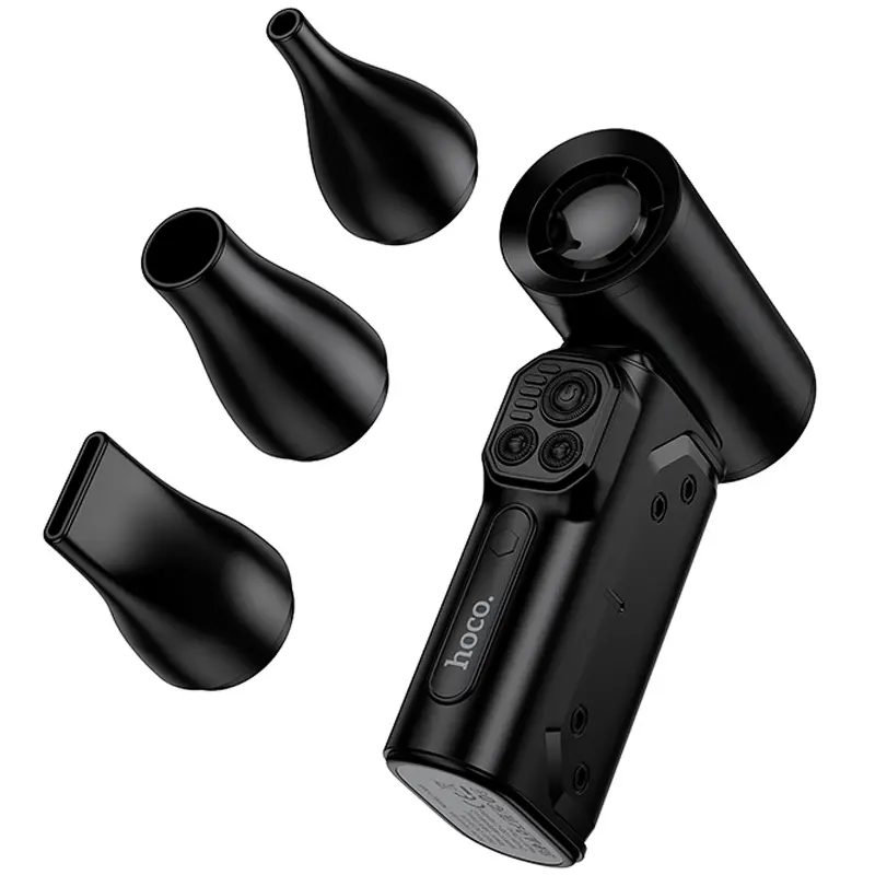 Портативный турбовентилятор Hoco HX68 Flujo fan, Black 5, купить оптом с доставкой