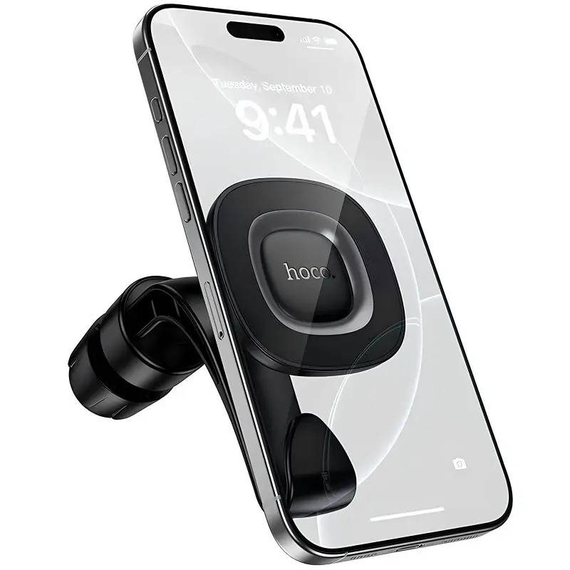 Автотримач Hoco H99 Crown magnetic на підголівник, Black metal gray 5, купити оптом з доставкою