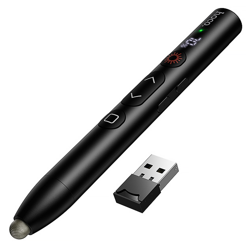 Лазерна указка Hoco GM203 Touch + стілус 180mAh, Black 4, купити оптом з доставкою