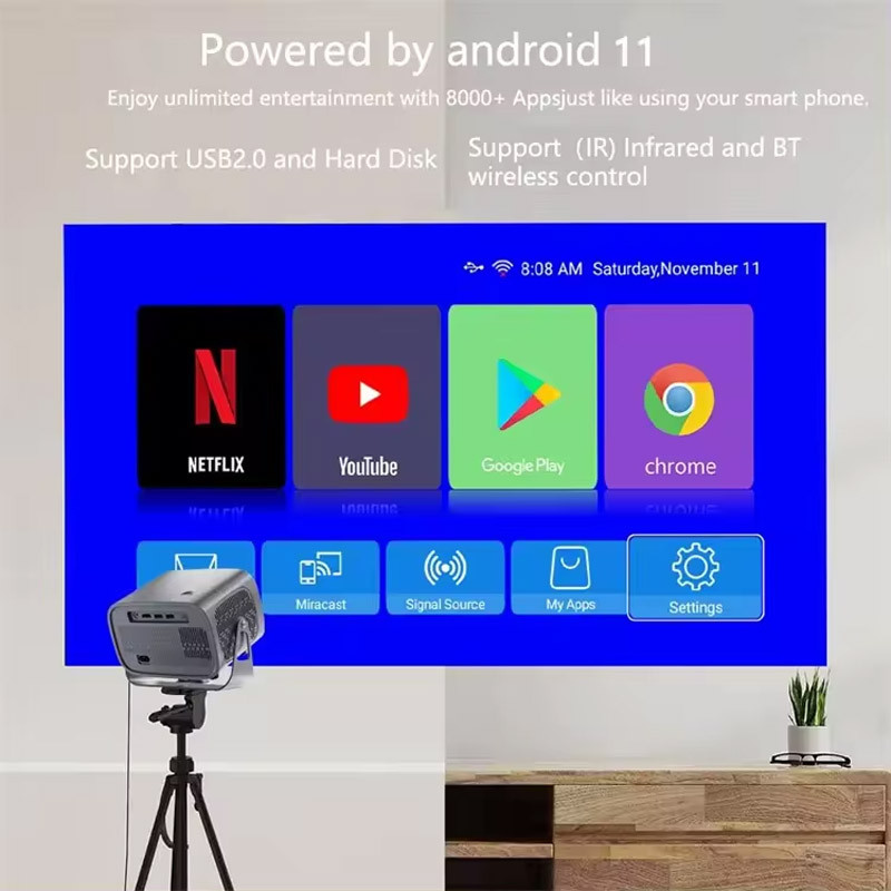 Проектор 4k ver.1 Android A10 дивитися фото №6