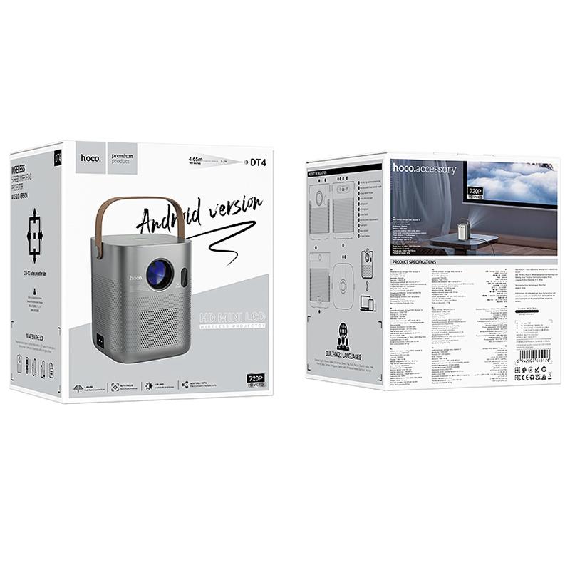 Проектор Hoco DT4 Smart full autofocus 720P (Android version) на малюнкі №6