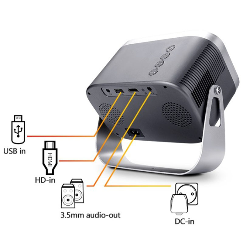 Проектор 4k Android Q10 на малюнкі №3