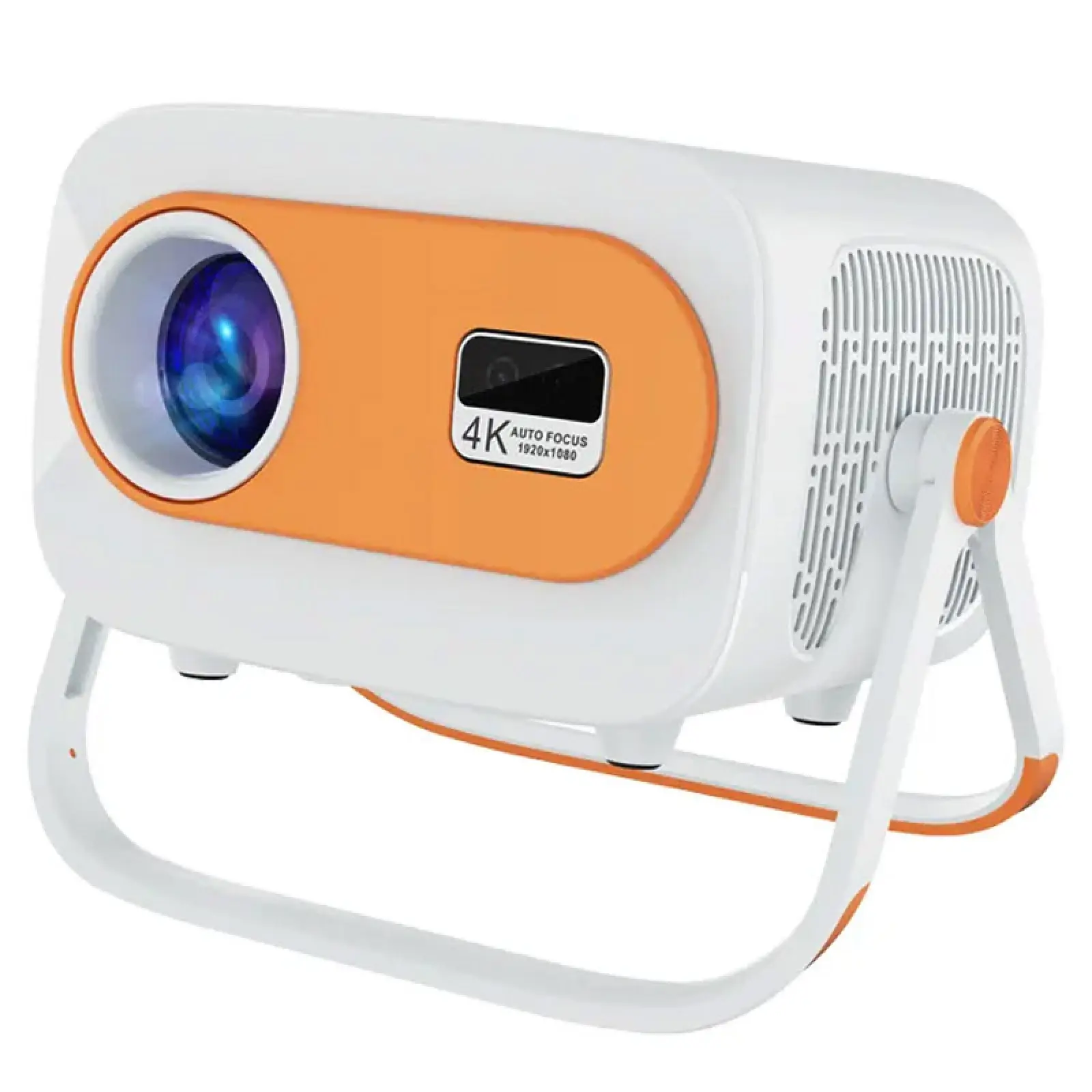 Уценка Проектор 4k Android JY325, Мятая упаковка / White / Orange 2, купить оптом с доставкой