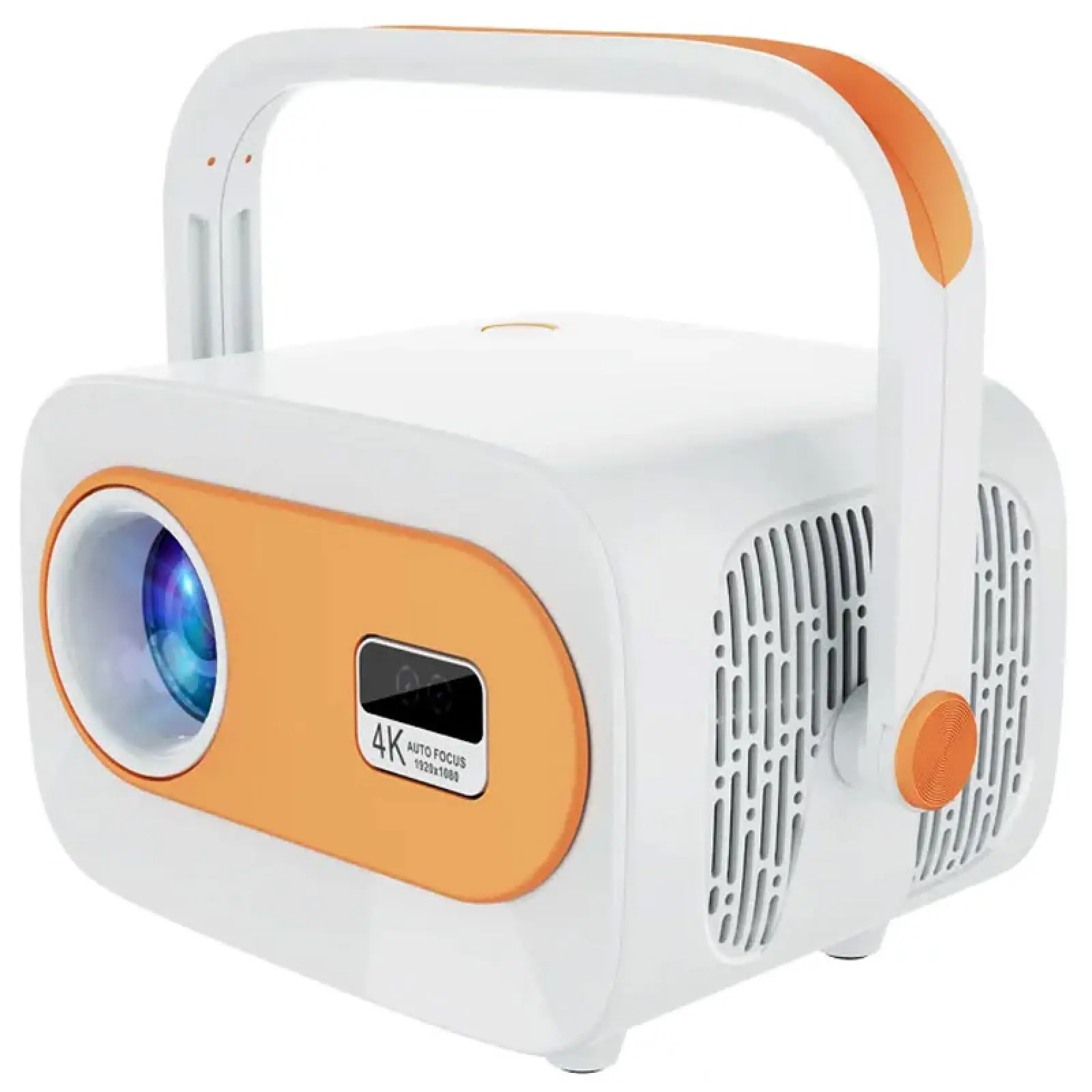 Уценка Проектор 4k Android JY325, Мятая упаковка / White / Orange 3, купить оптом с доставкой