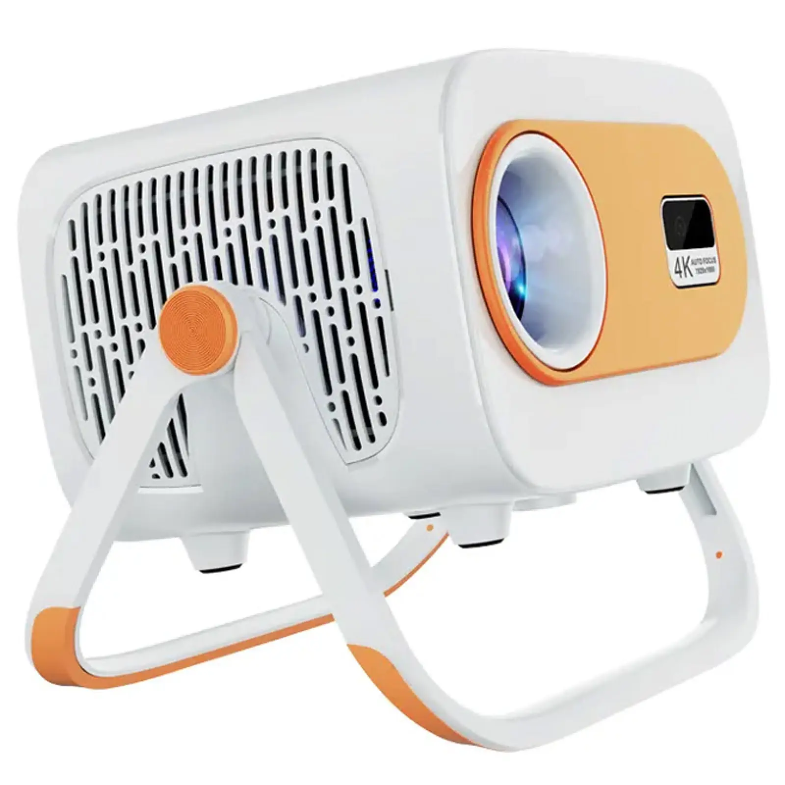 Уценка Проектор 4k Android JY325, Мятая упаковка / White / Orange 4, купить оптом с доставкой
