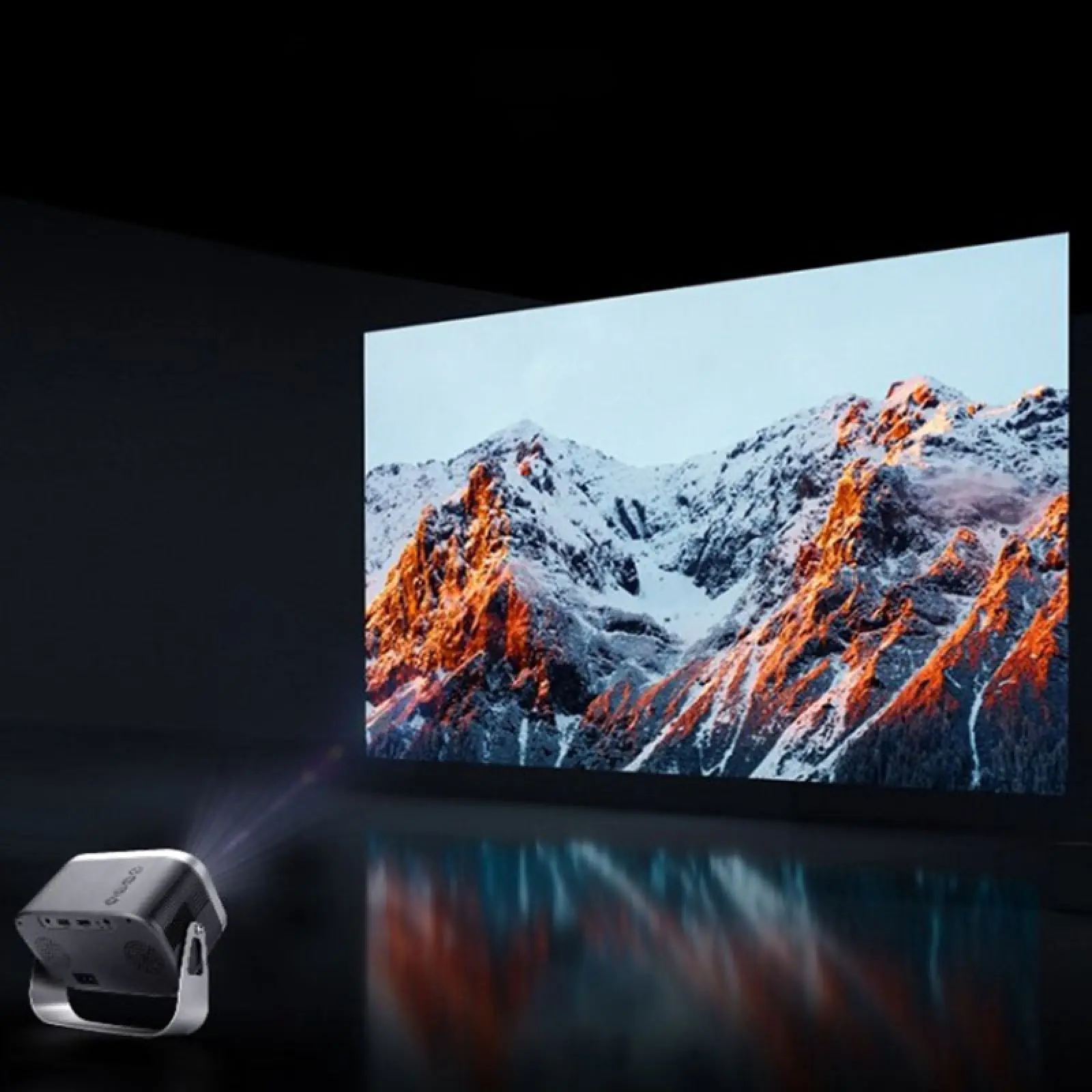 Уценка Проектор 4k Android Q10, Мятая упаковка / Black 5, купить оптом с доставкой