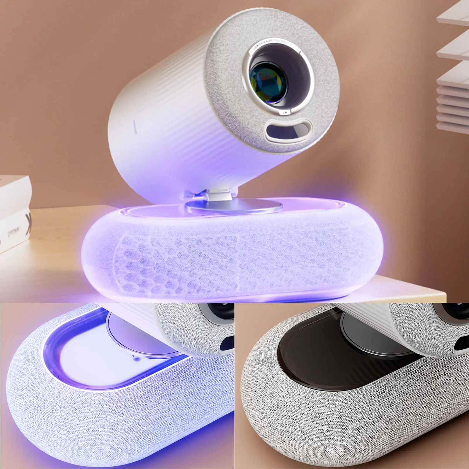 Проектор 4k Android K8, White 6, купити оптом з доставкою