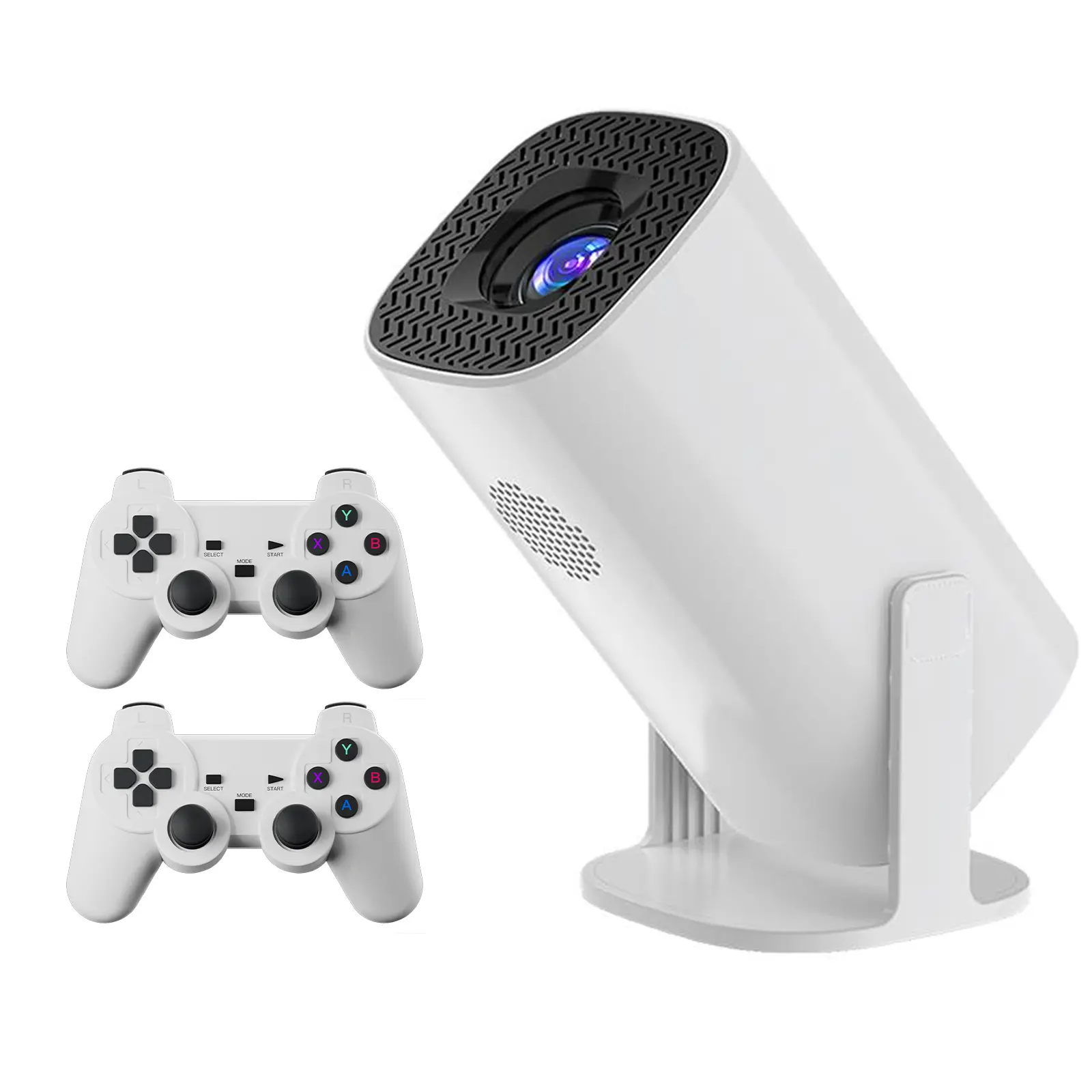 Проектор 4K Android S40Ultra with game console & dual controllers, White, купить оптом с доставкой