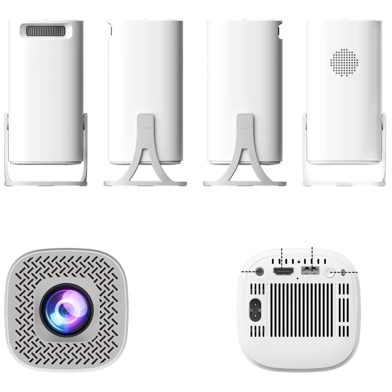 Проектор 4K Android S40Ultra with game console & dual controllers, White 2, купить оптом с доставкой