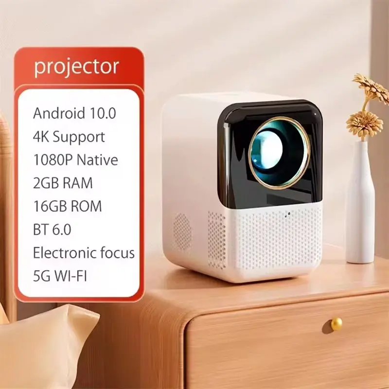 Уценка Проектор 4k Android X10, Мятая упаковка / White 4, купить оптом с доставкой