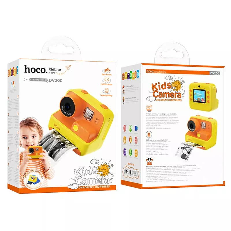 Дитяча фотокамера з моментальним друком Hoco DV200 Dual lens на малюнкі №3