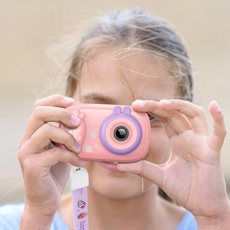 Детская фотокамера Hoco DV205 Dual-camera, Pink 2, купить оптом с доставкой