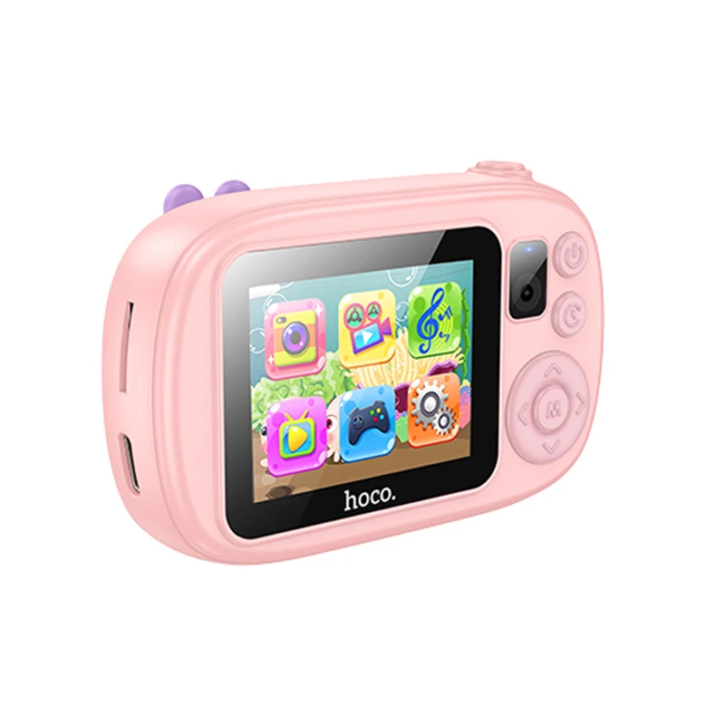 Детская фотокамера Hoco DV205 Dual-camera, Pink 3, купить оптом с доставкой