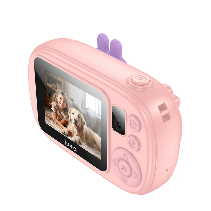 Детская фотокамера Hoco DV205 Dual-camera, Pink 4, купить оптом с доставкой