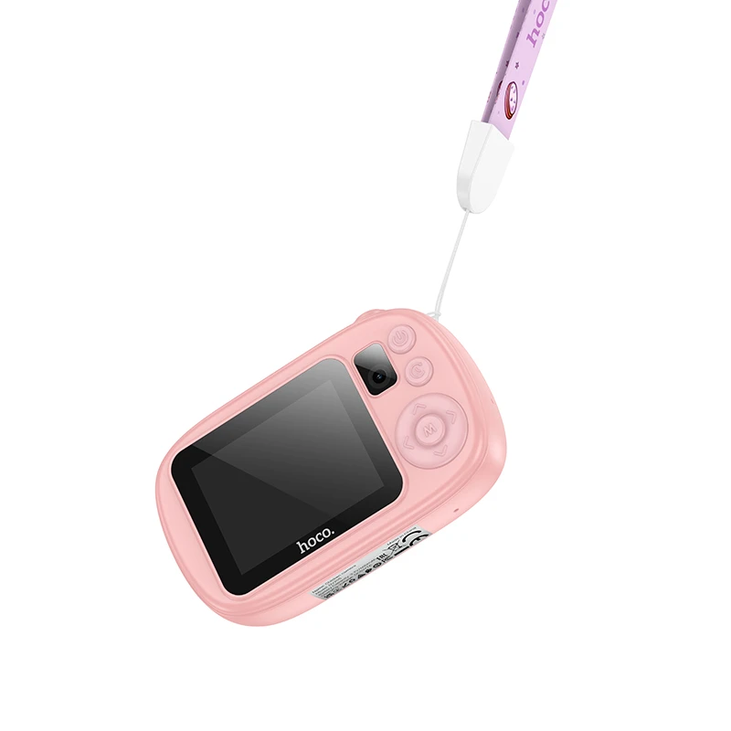 Детская фотокамера Hoco DV205 Dual-camera, Pink 6, купить оптом с доставкой