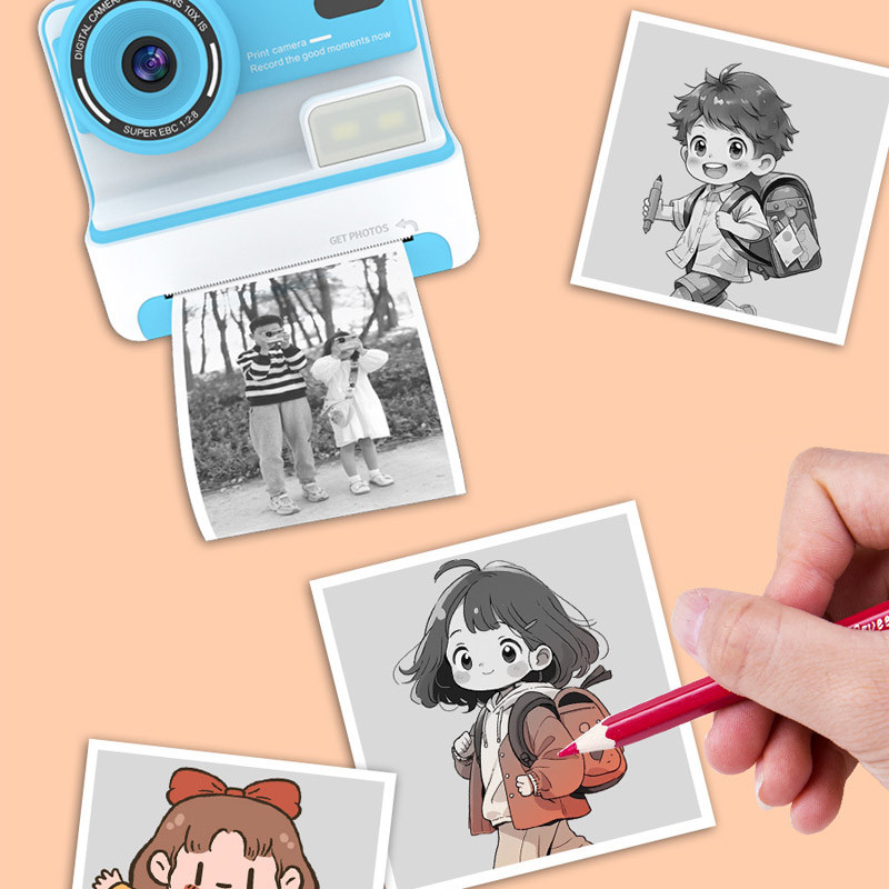 Дитяча фотокамера моментальним друку D101 на малюнкі №3
