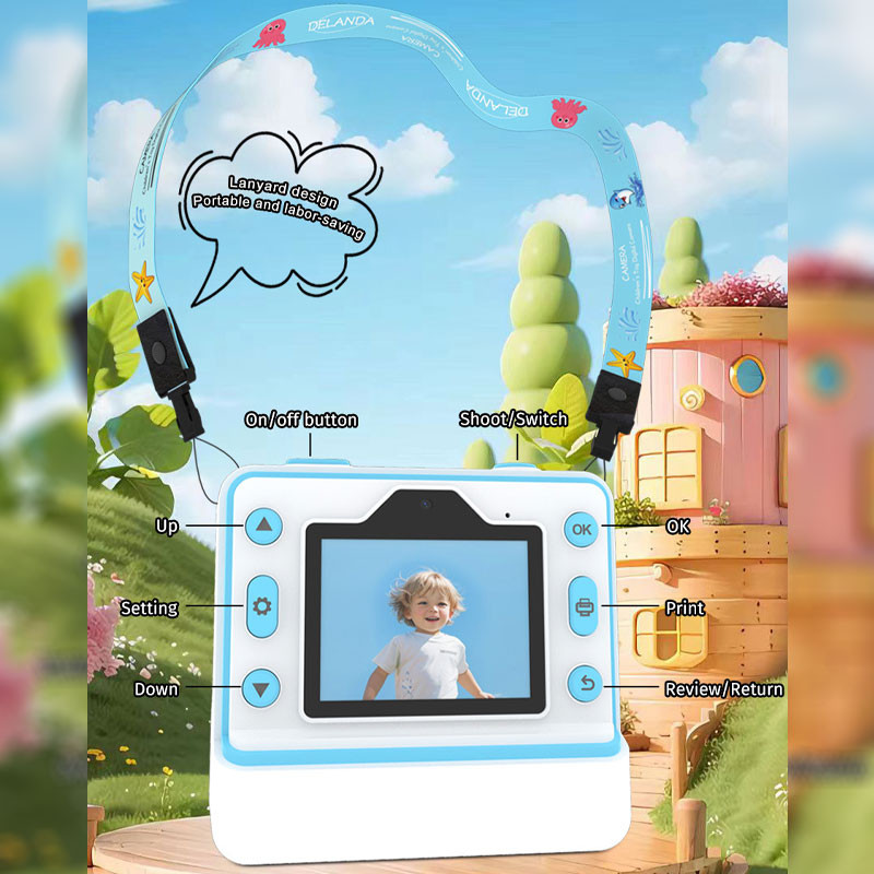 Дитяча фотокамера моментальним друку D101 на малюнкі №8