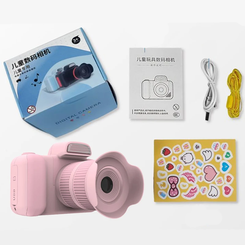 Детская фотокамера D31 Digital Camera, Pink 2, купить оптом с доставкой