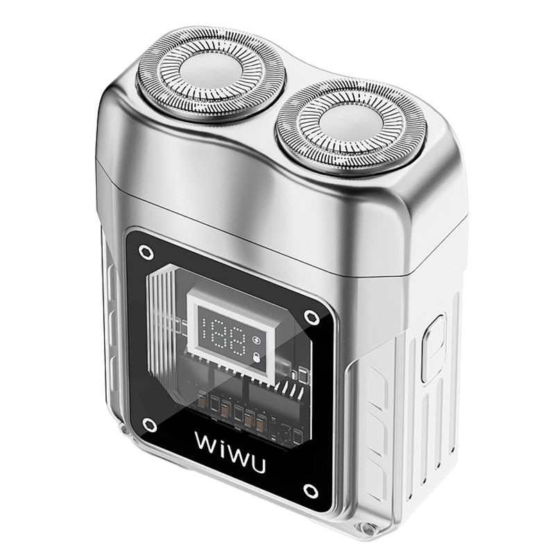 Уцінка Портативна електробритва WIWU Wi-SH004, Відкрита упаковка / Silver 3, купити оптом з доставкою