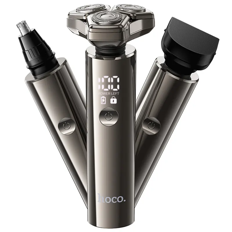 Електробритва Hoco HP36 3in1 Shaver & Trimmer 600 mAh, Metal gray, купити оптом з доставкою