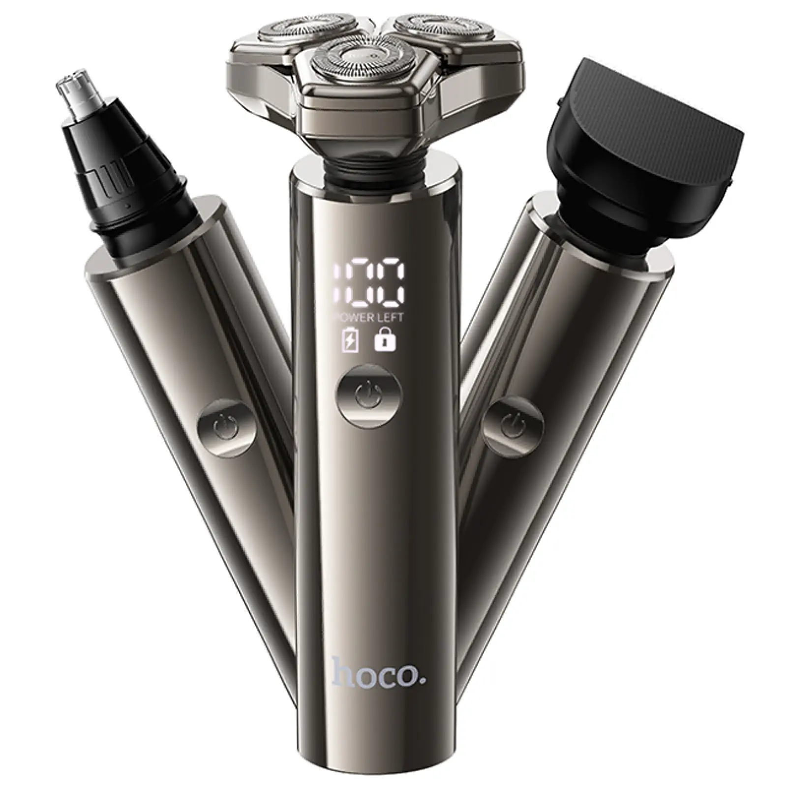 Електробритва Hoco HP36 3in1 Shaver & Trimmer 600 mAh, Metal gray, купити оптом з доставкою