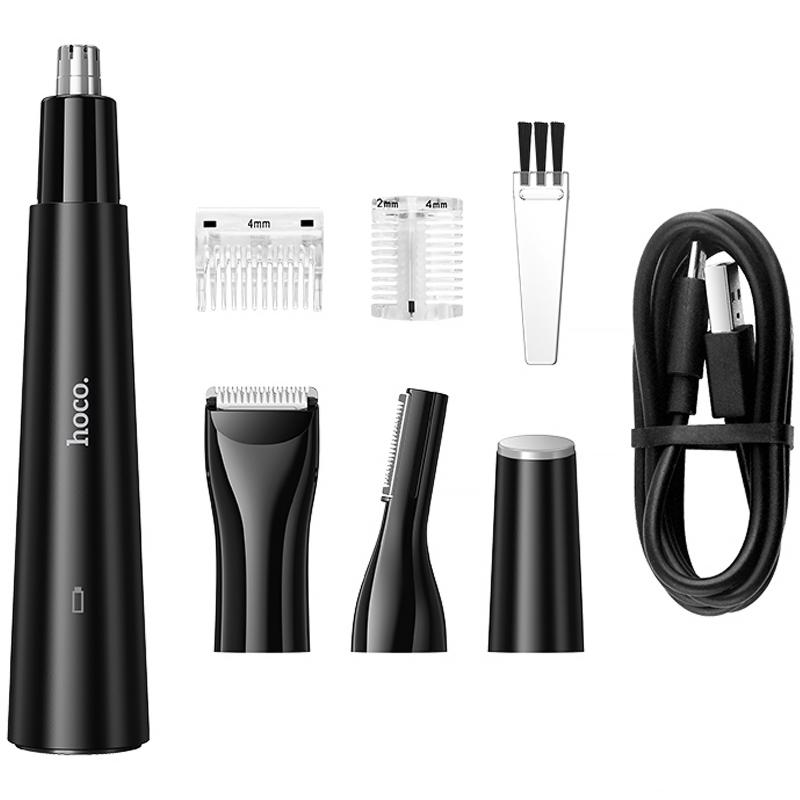 Триммер электрический Hoco HP37 3-in-1 (Eyebrow, Nose & Hair) 320 mAh на картинке №6