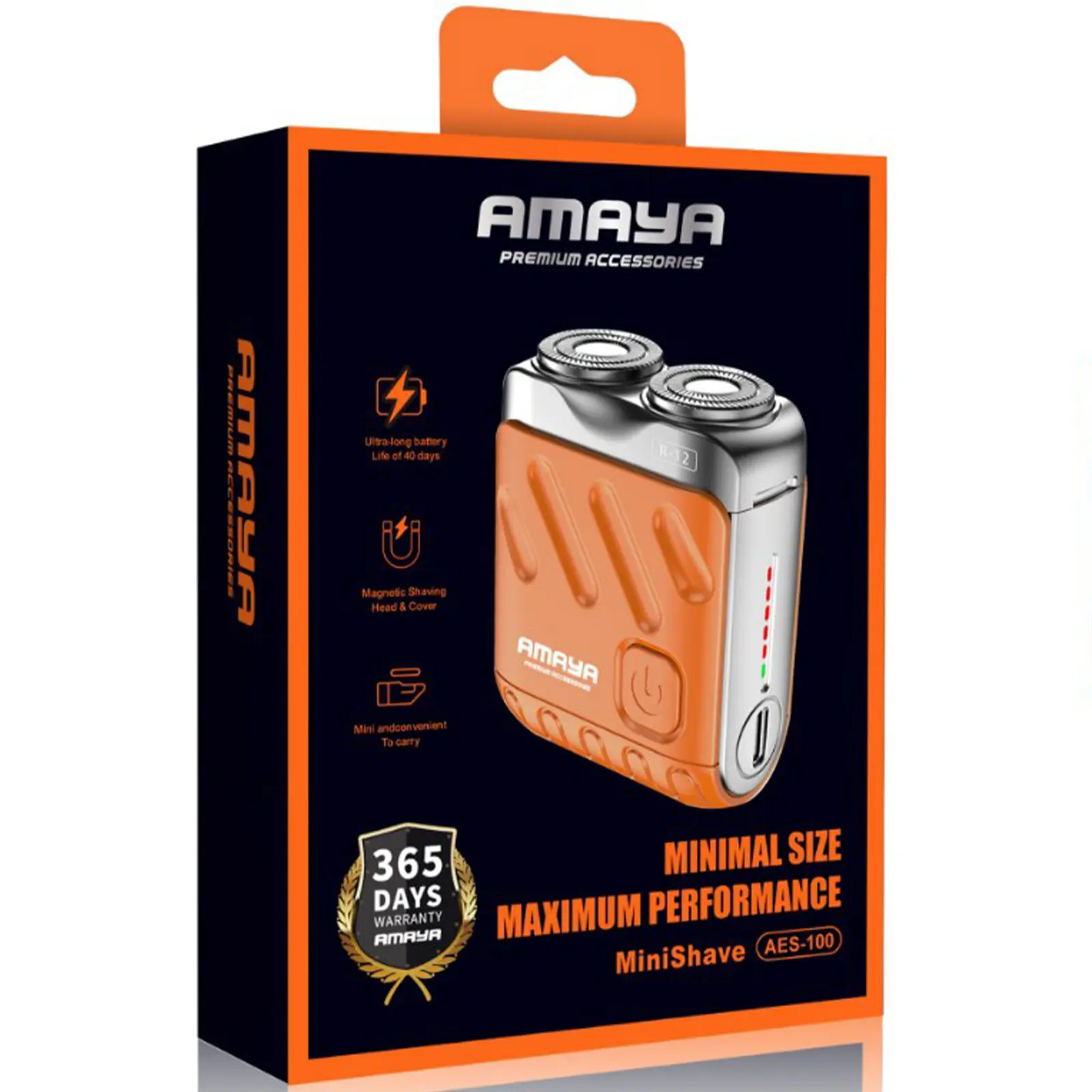Электробритва Amaya AES-100 300 mAh, Orange 1, купить оптом с доставкой