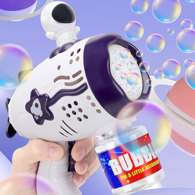 Пистолет с мыльными пузырями Astronaut Bubble Gun Music+50ml bottle (4хАА не входят в комплект) смотреть фото №2
