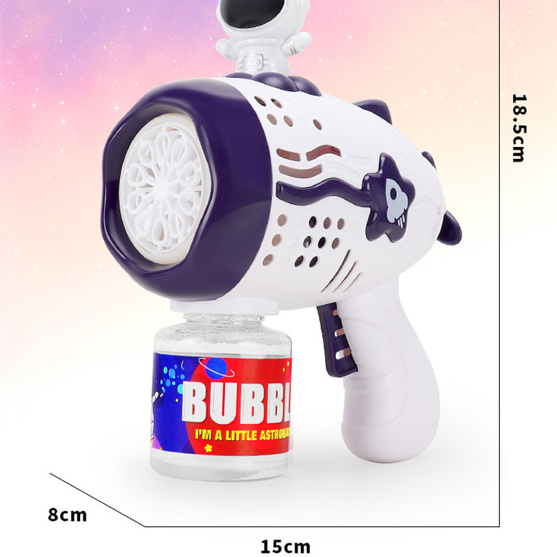 Пистолет с мыльными пузырями Astronaut Bubble Gun Music+50ml bottle (4хАА не входят в комплект) смотреть фото №8