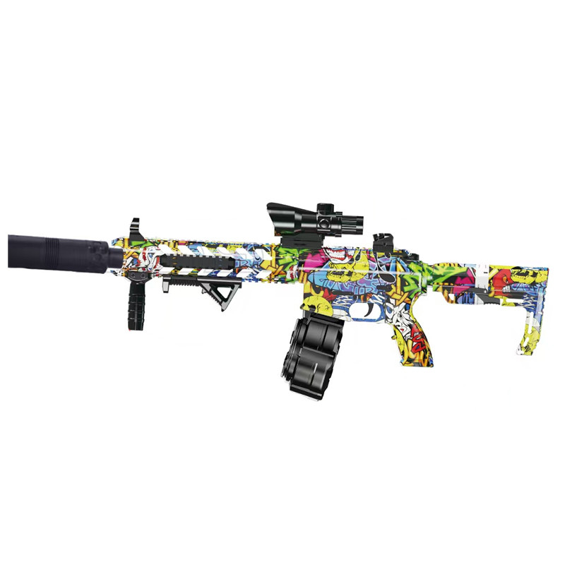 Автомат на гідрогелевих кульках (орбізах) AR15 на малюнкі №1