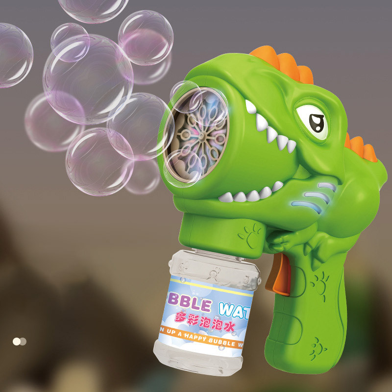 Пистолет с мыльными пузырями H007 Dinosaur + bottle 50ml на картинке №2