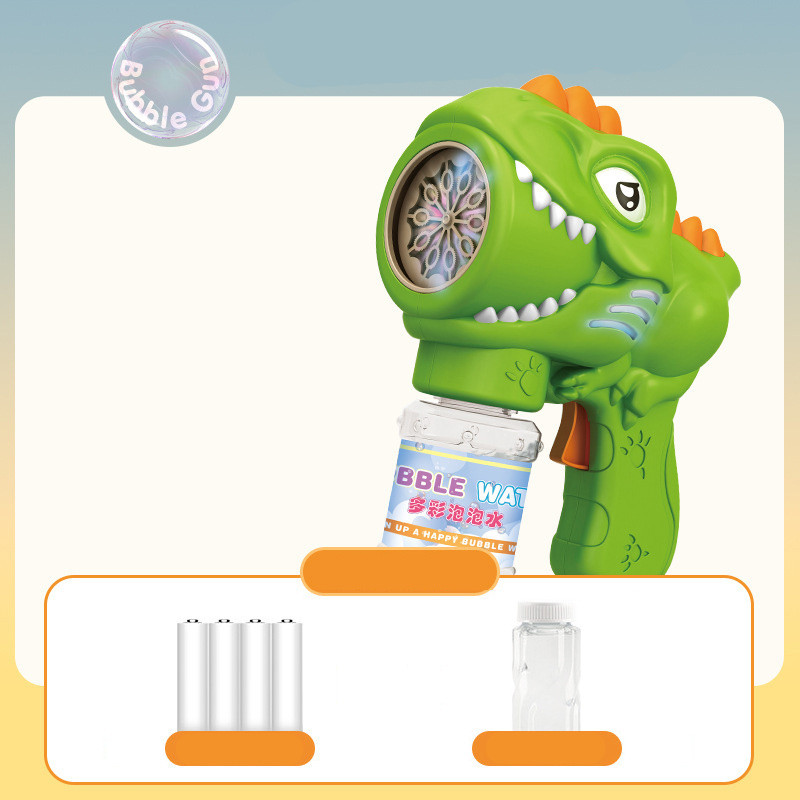 Пистолет с мыльными пузырями H007 Dinosaur + bottle 50ml на картинке №3