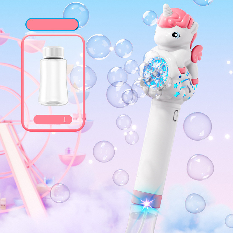 Пистолет с мыльными пузырями H055 Little Unicorn + bottle 50ml на картинке №3