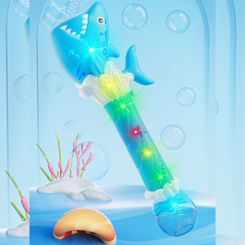 Пистолет с мыльными пузырями H038 Shark + bottle 50ml на картинке №3