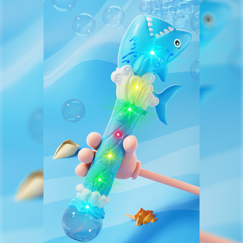 Пистолет с мыльными пузырями H038 Shark + bottle 50ml на картинке №4