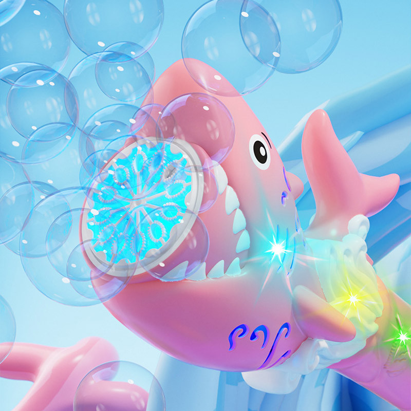 Пистолет с мыльными пузырями H038 Shark + bottle 50ml на картинке №3